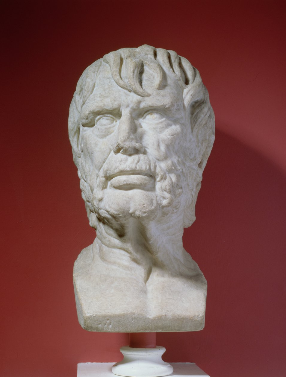 Busto retrato de Lucio Anneo Séneca, c.4 a.C.-c.65 d.C. de Roman