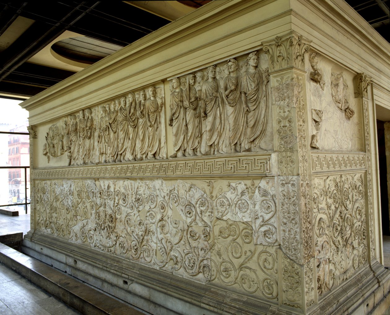 Procesión, muro norte del Ara Pacis de Roman