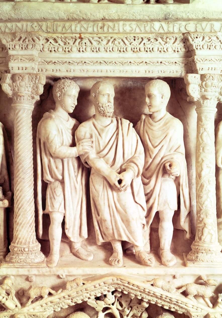 Sarcófago de Giunio Basso, siglo IV de Roman