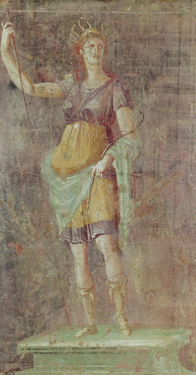 Estatua de Diana, de Pompeya, c.50-59 de Roman