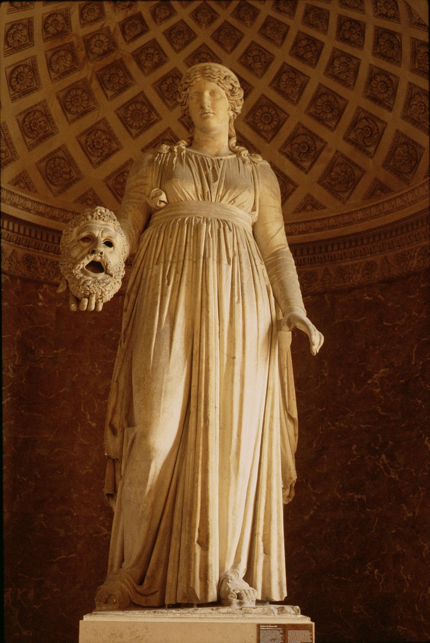 Estatua de la musa Melpómene, c.50 a.C. de Roman