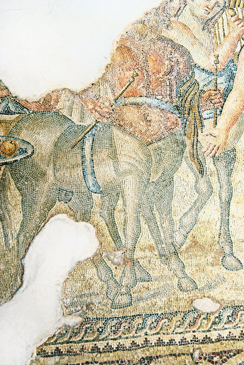 El Triunfo de Dionisos (detalle de dos centauros) de Roman