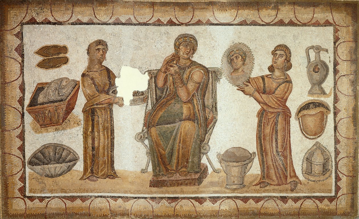 La mujer de Sidi Ghrib en su tocador de Roman