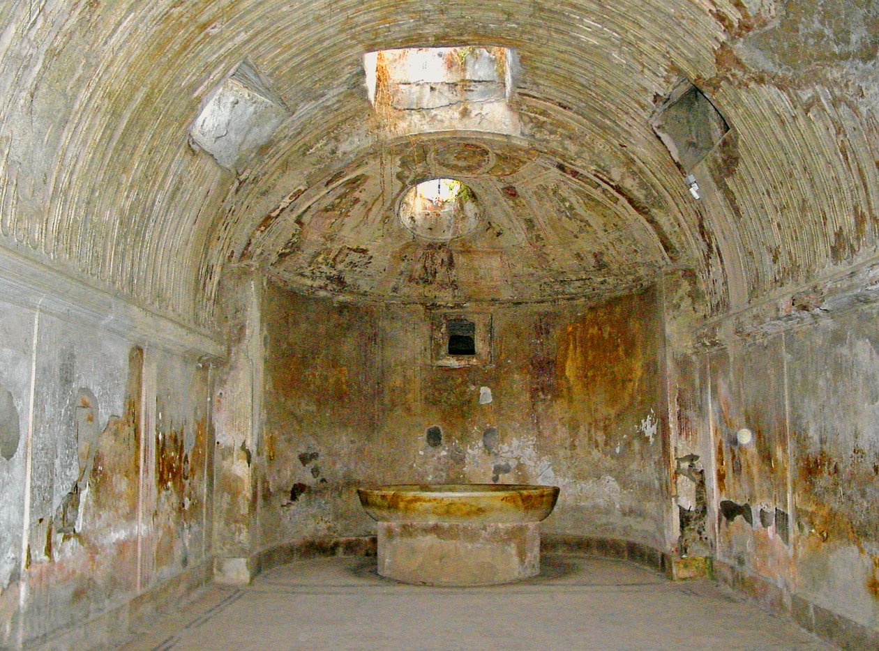 El caldarium de las termas del Foro de Roman