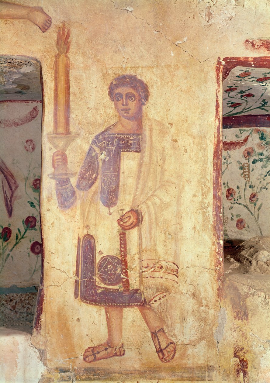 Portador de antorcha, de la Tumba de Aelia Arisuth de Roman
