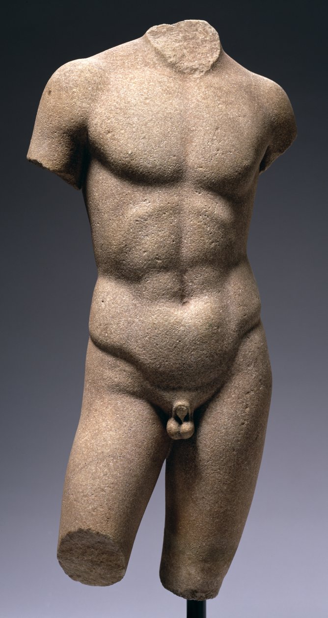 Torso de un Joven Desnudo (mármol) de Roman