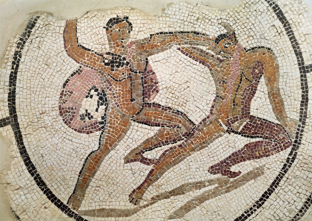 Dos gladiadores luchando de Roman