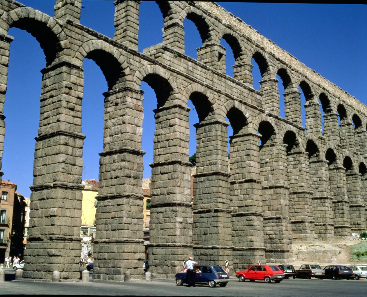 Vista del acueducto romano de Roman