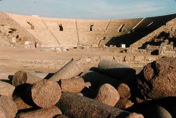 Vista del teatro de Roman