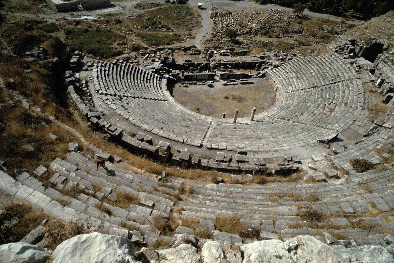 Vista del teatro, siglos I-II d.C. de Roman
