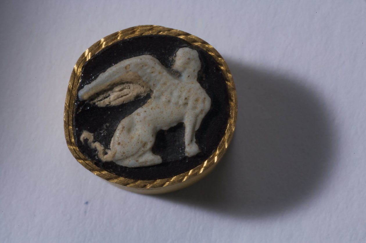 Camafeo de una esfinge de Roman Imperial Period
