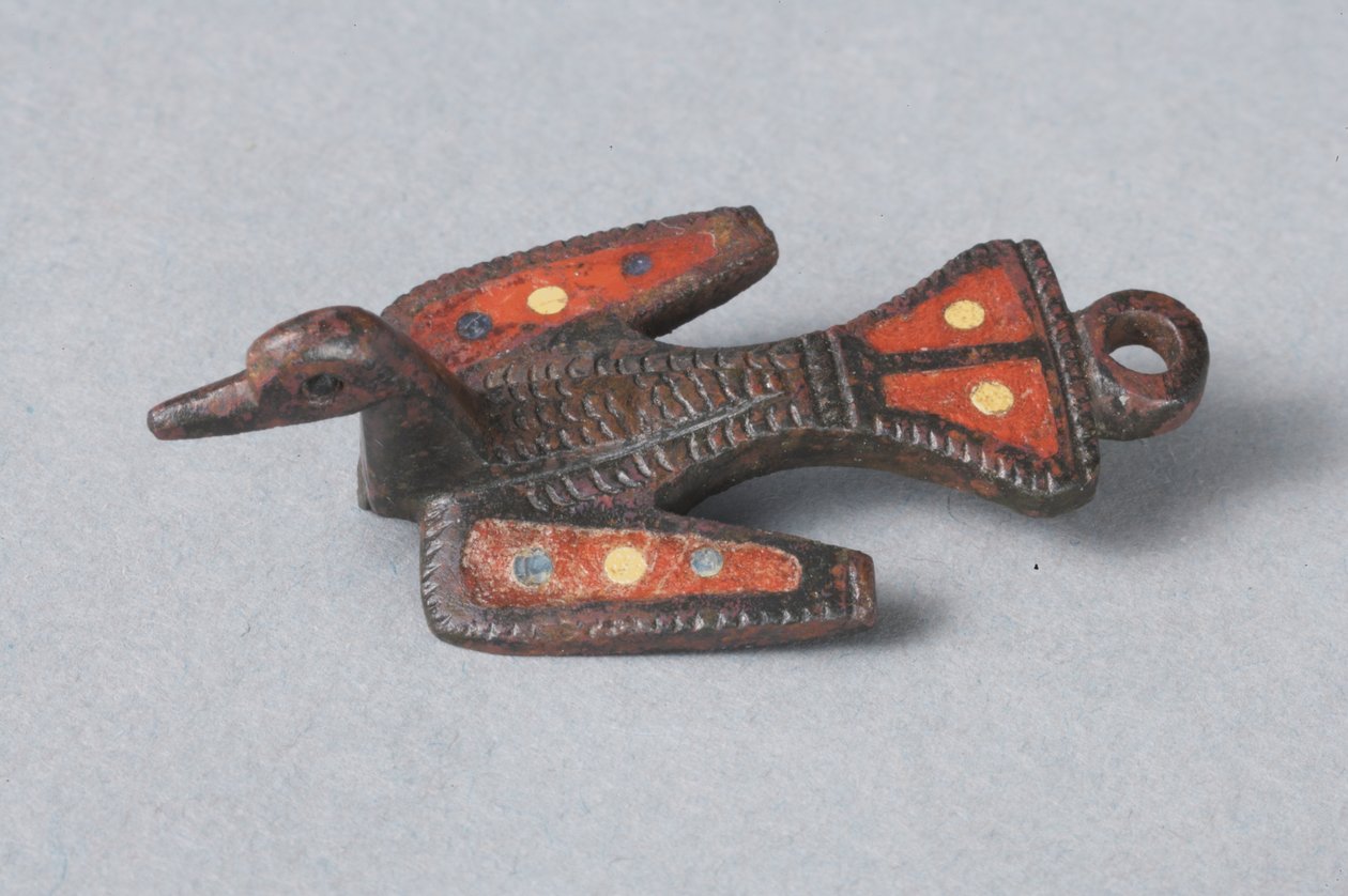 Fíbula zoomórfica gala-romana de un pájaro (bronce y esmalte) de Roman Imperial Period