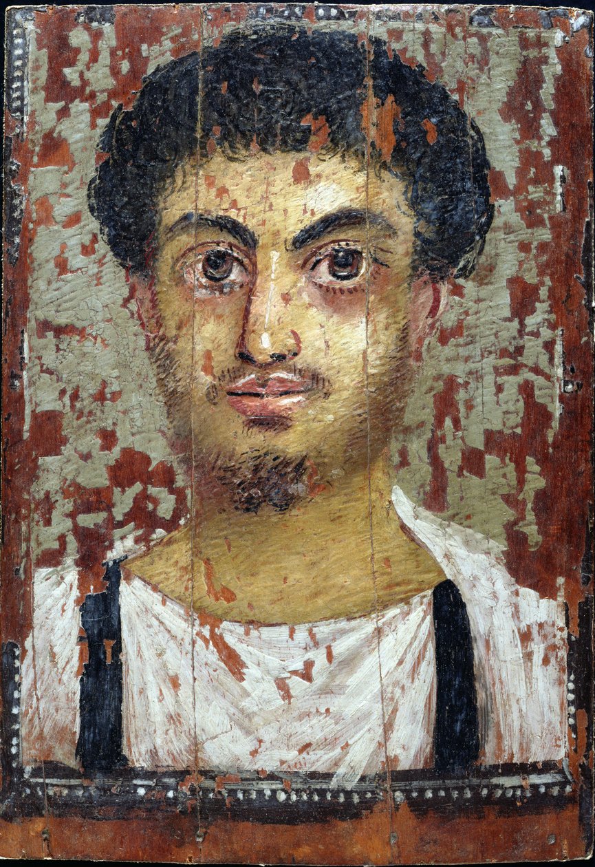 Retrato de una Momia de un Joven de Roman Period Egyptian