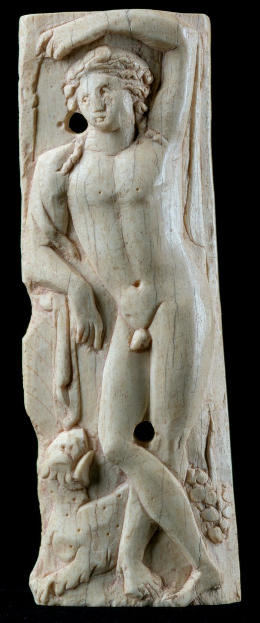 Placa que representa a Dionisio, de Egipto de Roman Period Egyptian