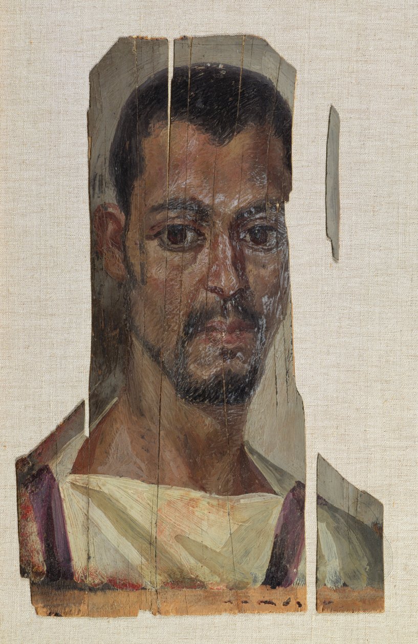 Retrato de Fayum de Roman Period Egyptian