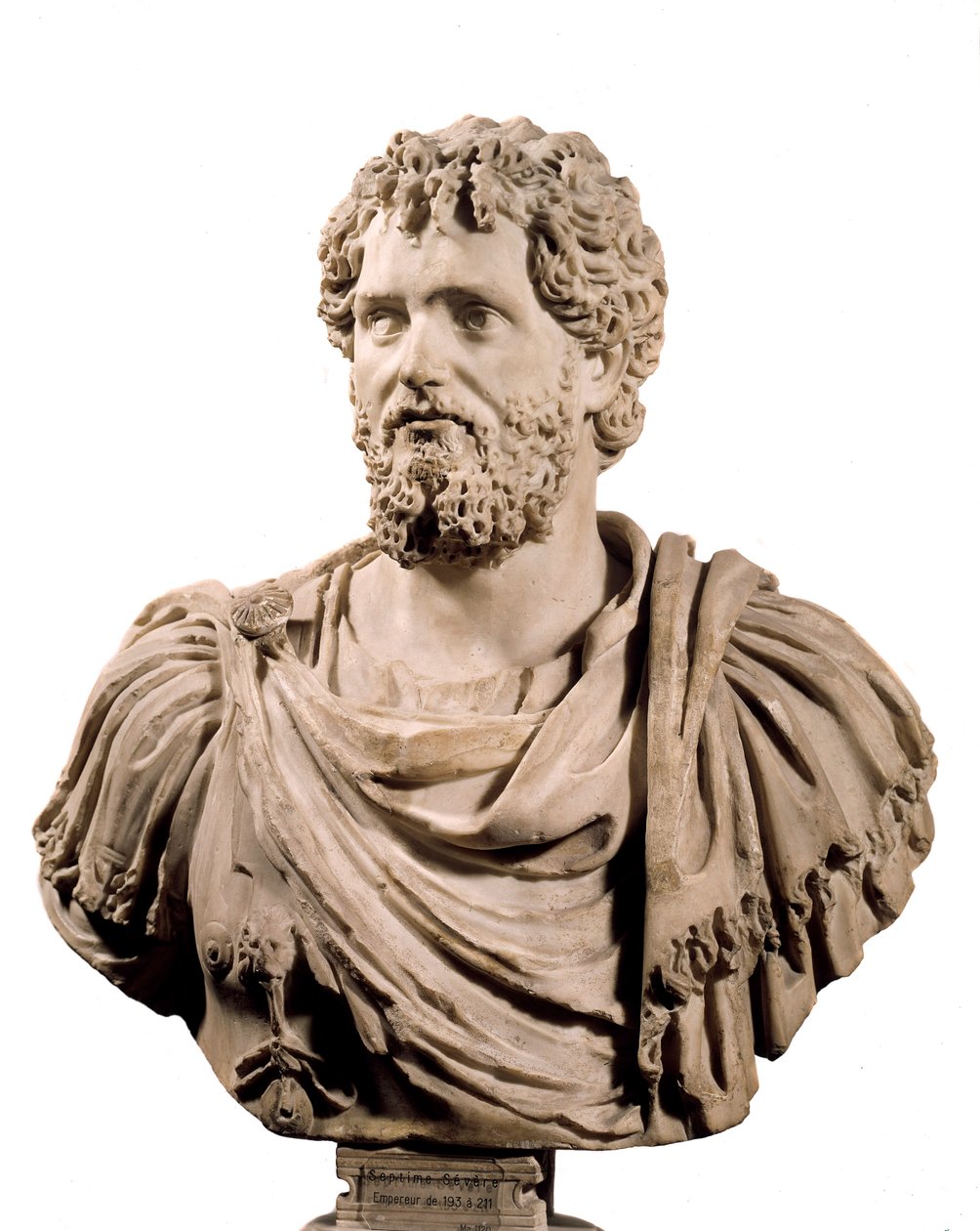 Arte de Roma: Busto del Emperador Romano Septimio Severo (emperador 193 - 211 d.C.) de Roman