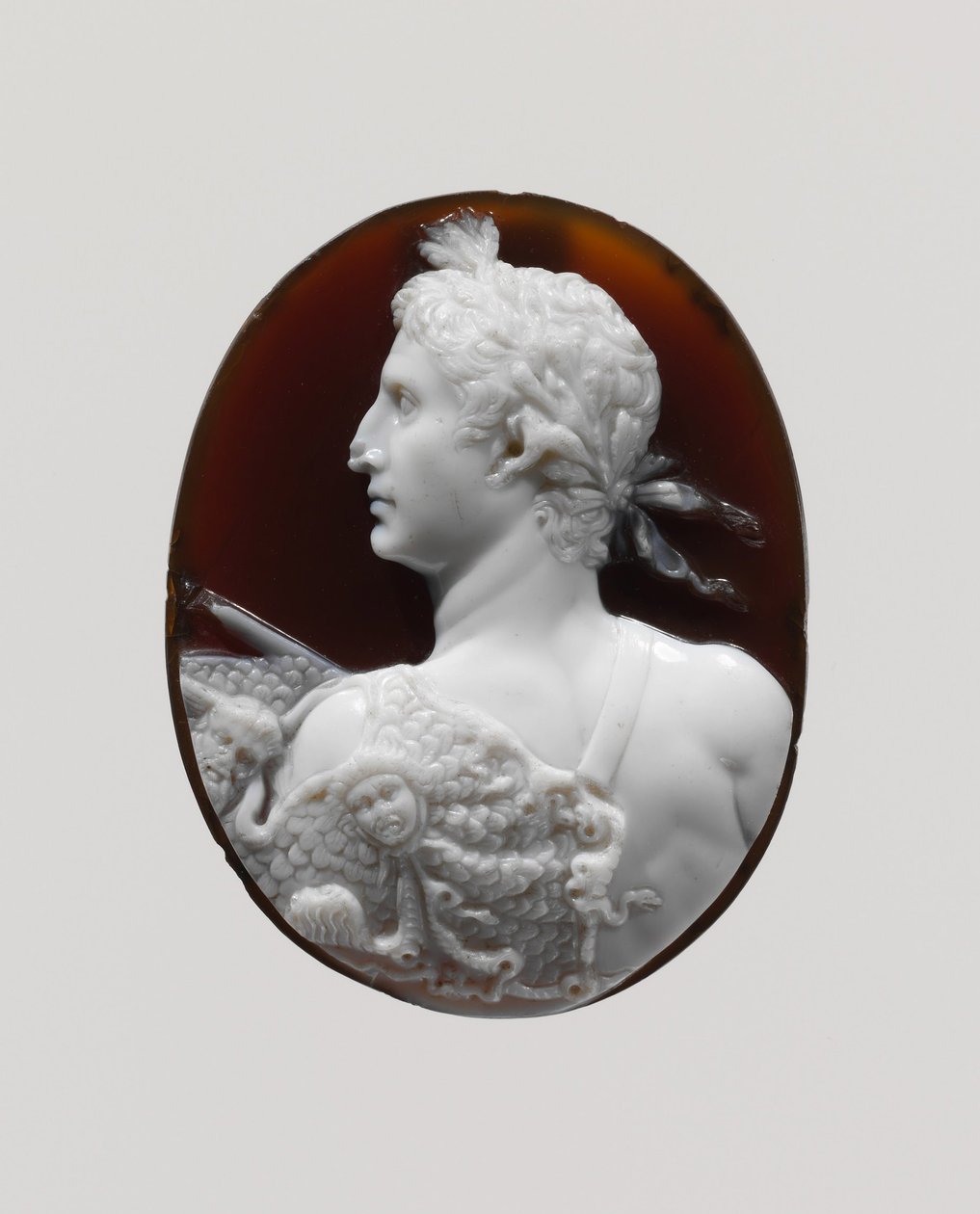 Retrato en camafeo del Emperador Augusto, c.41-54 d.C. de Roman