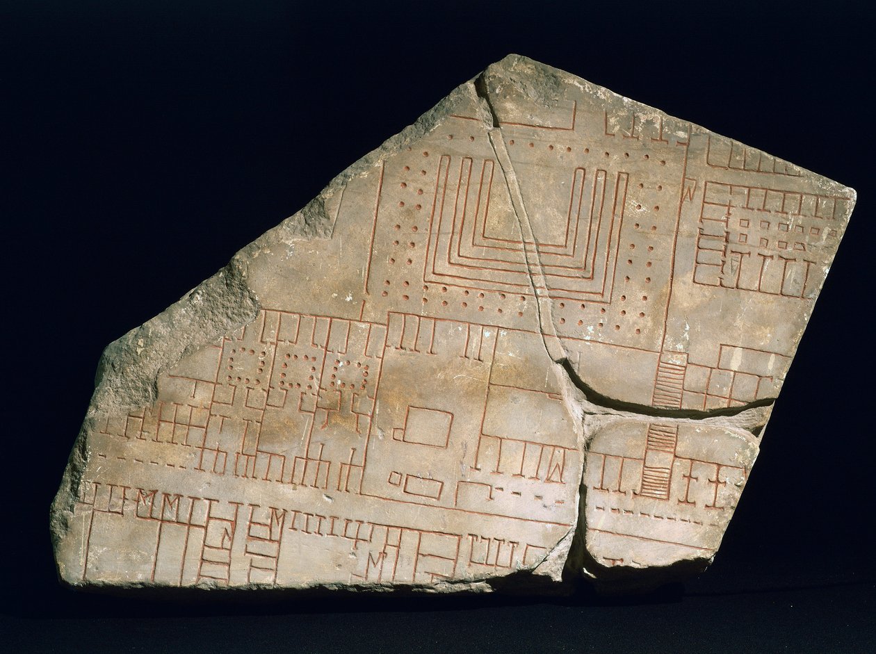 Fragmento de Forma Urbis Severiana, siglo III (mármol) de Roman