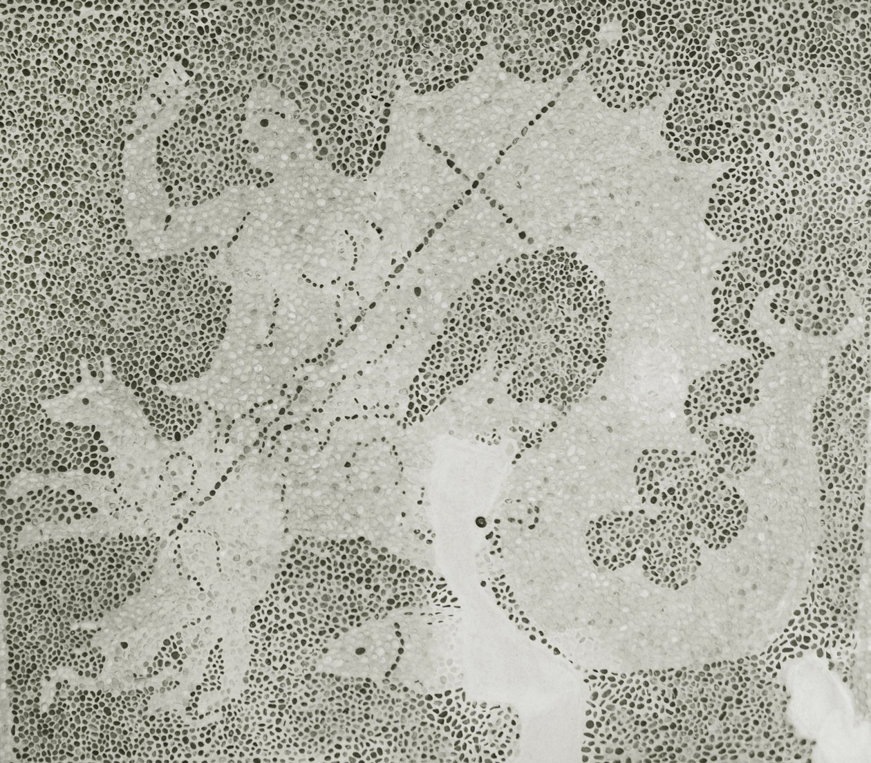 Mosaico helenístico de Scylla y Caribdis guardando el estrecho (detalle de Scylla) de Roman
