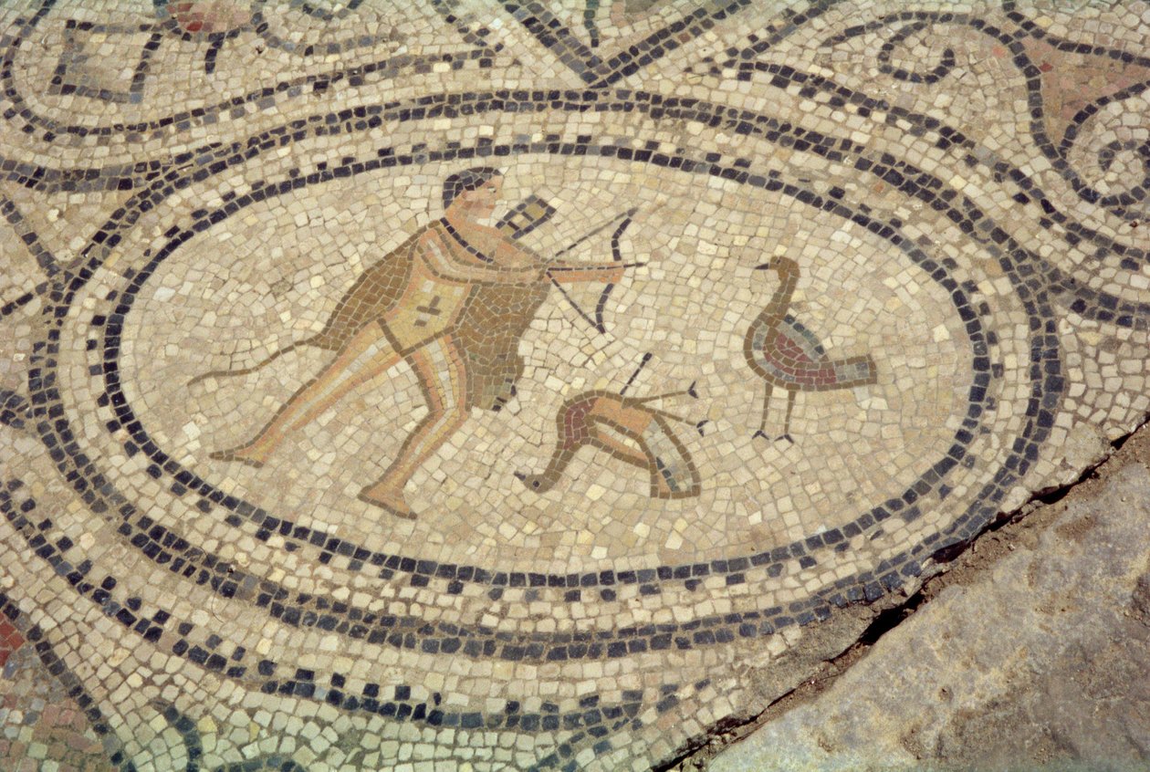 Hércules y los pájaros de Estínfalo, del suelo de 