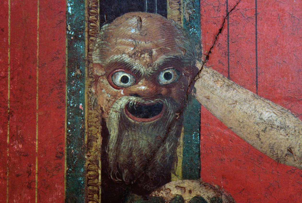Ritos de iniciación del culto a Dionisio, fresco de la Villa de los Misterios de Roman