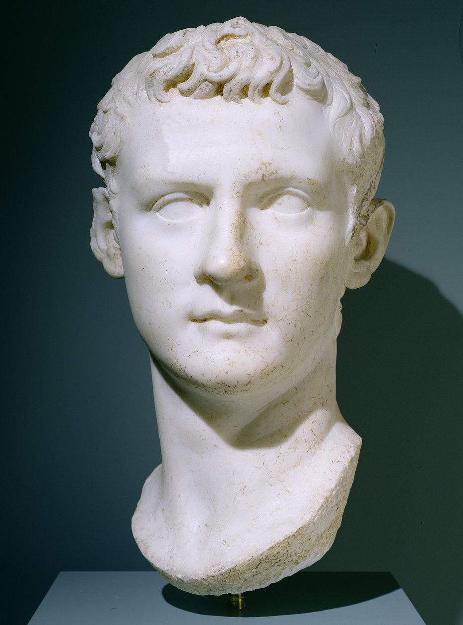 Retrato del emperador Calígula, 37-40 d.C. de Roman