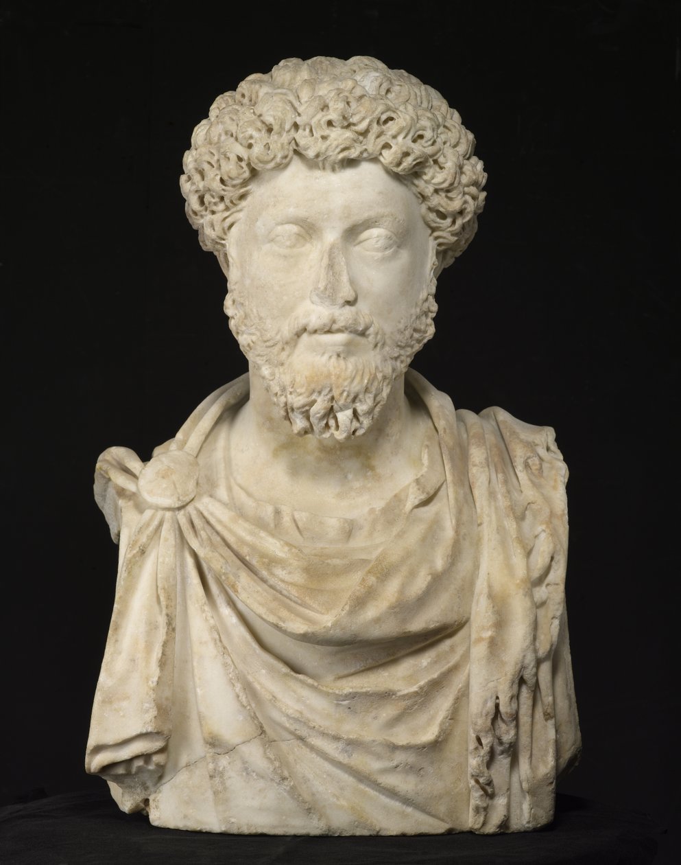 Retrato del Emperador Marco Aurelio, finales del siglo II de Roman