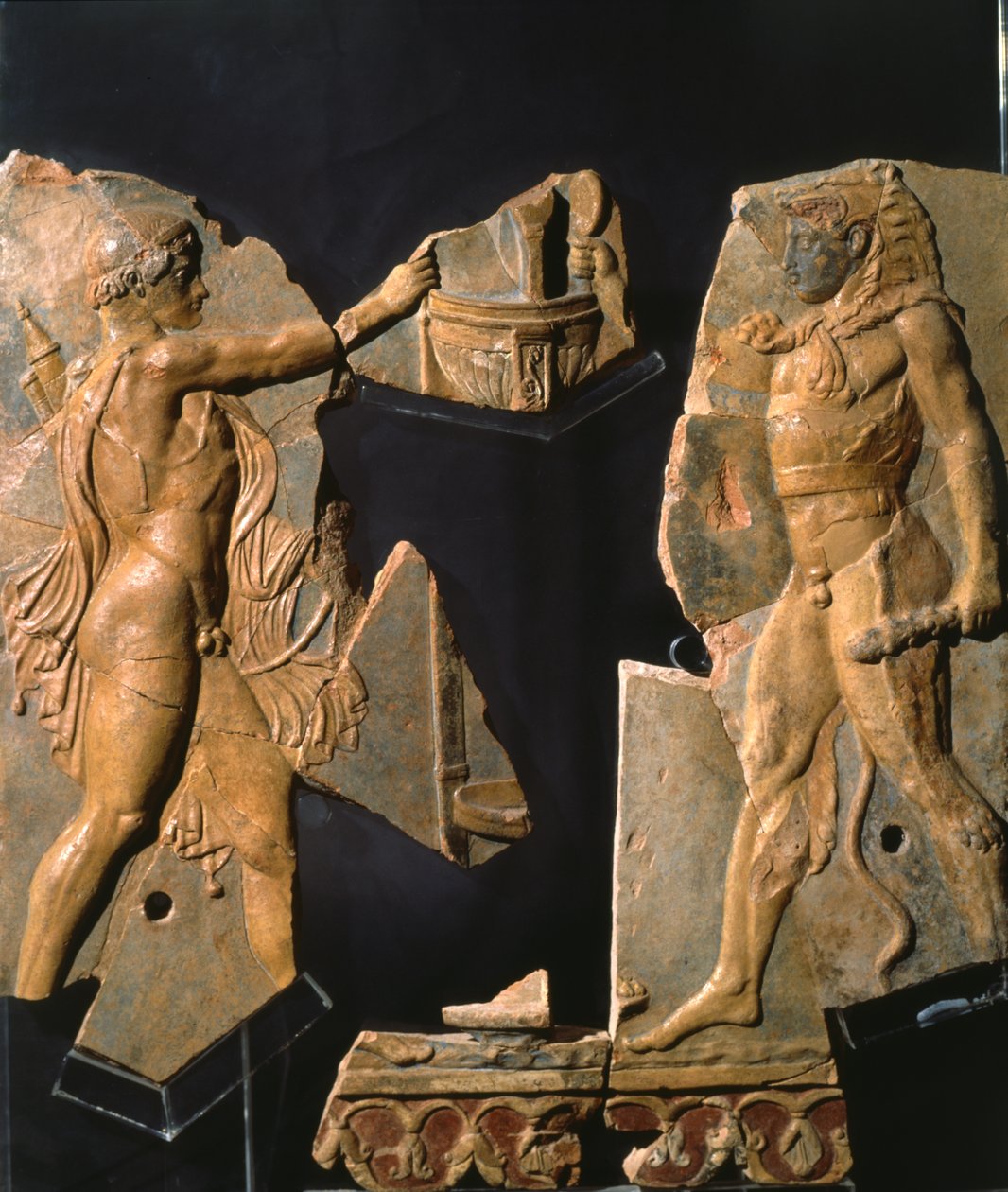 Relieve del área del Templo de Apolo, Colina Palatina, Roma de Roman
