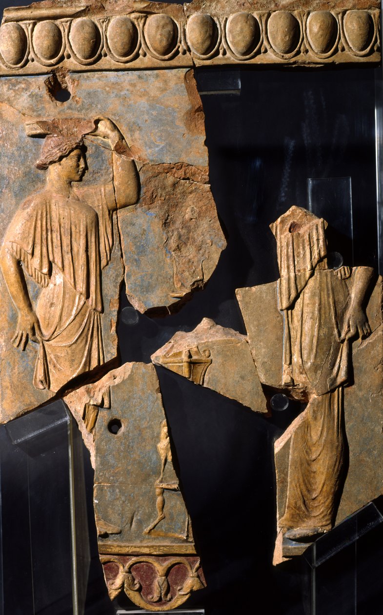 Relieve del área del Templo de Apolo, Colina Palatina, Roma de Roman