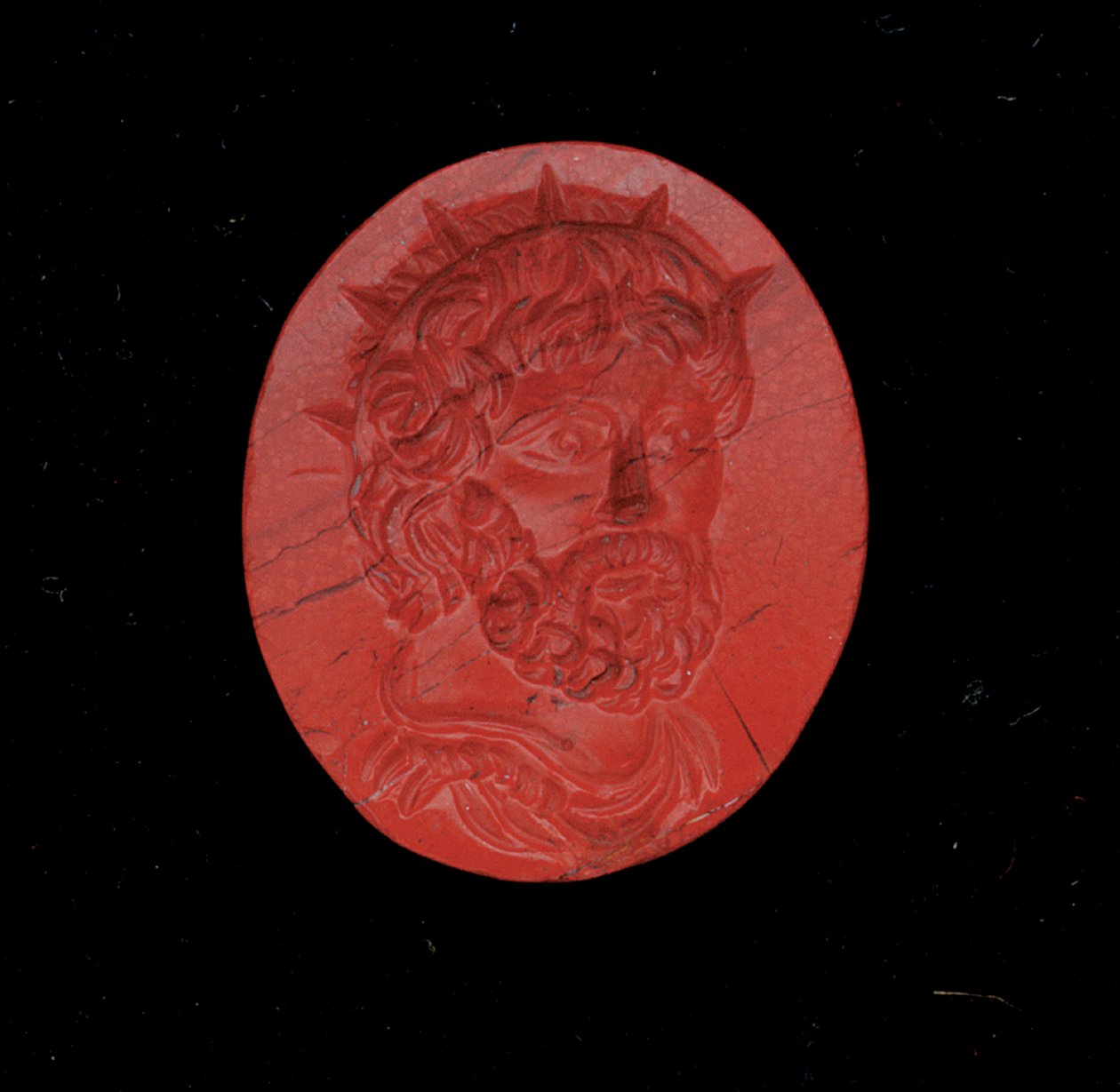 Anillo con un retrato del emperador Póstumo de Roman