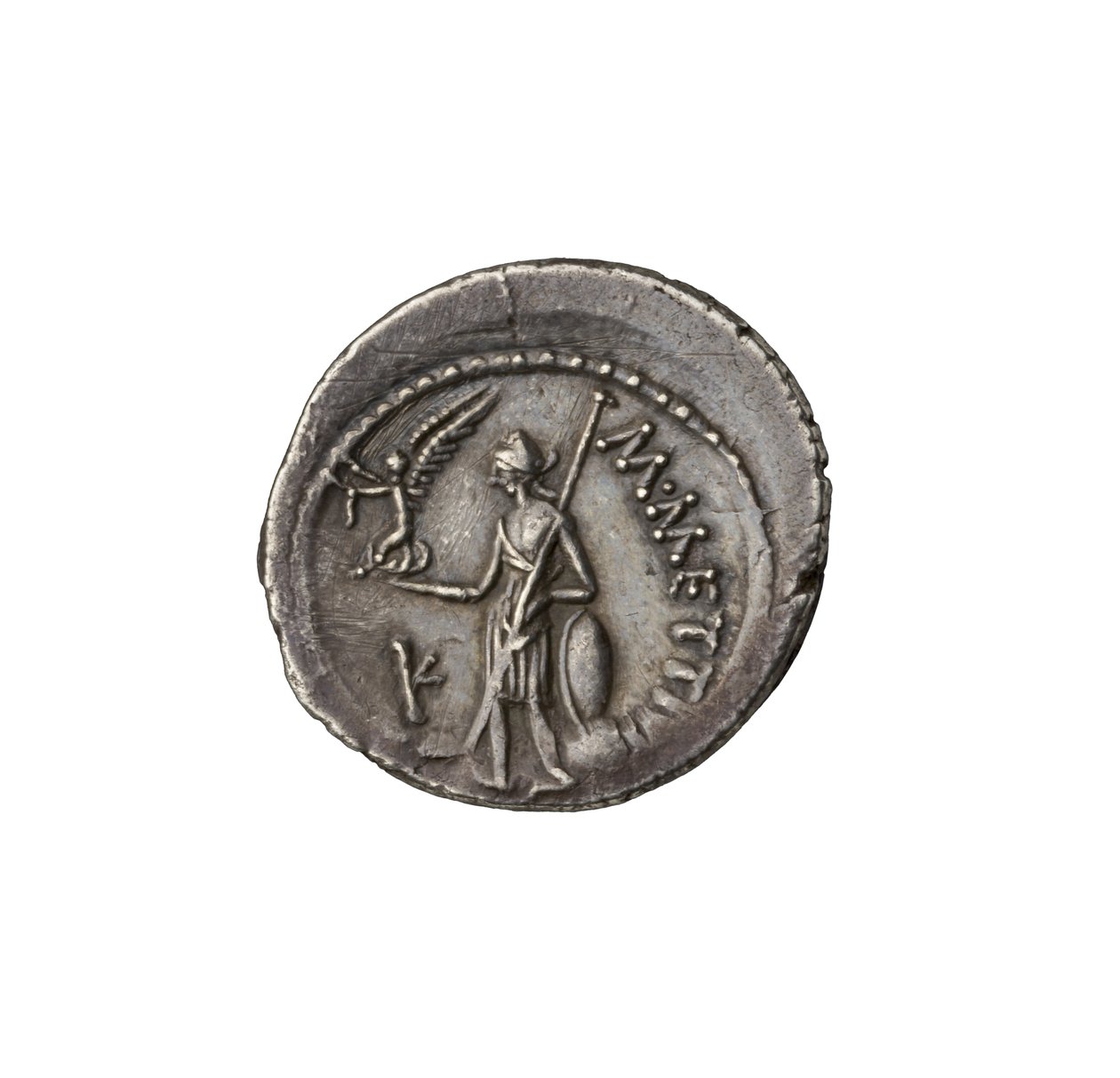 Moneda republicana romana de Roma, 44 a.C. (plata) de Roman