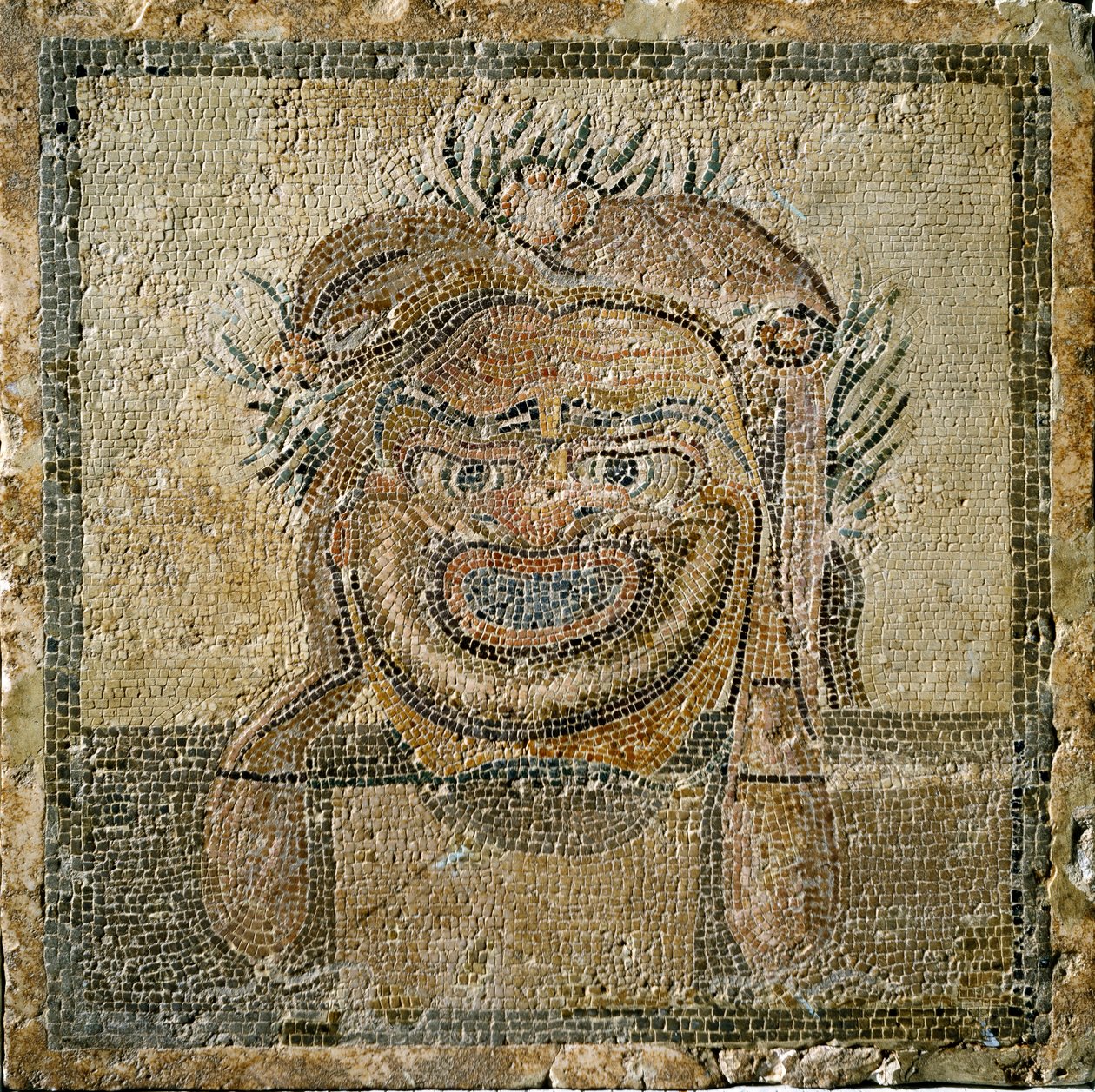 Arte romano: máscara de teatro romano de Roman