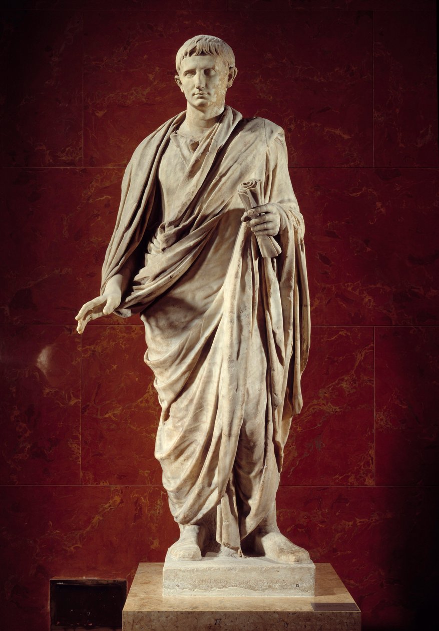 Arte romano: estatua del emperador Augusto (CESARE AUGUSTO) (63 a.C.-14 d.C.) de Roman