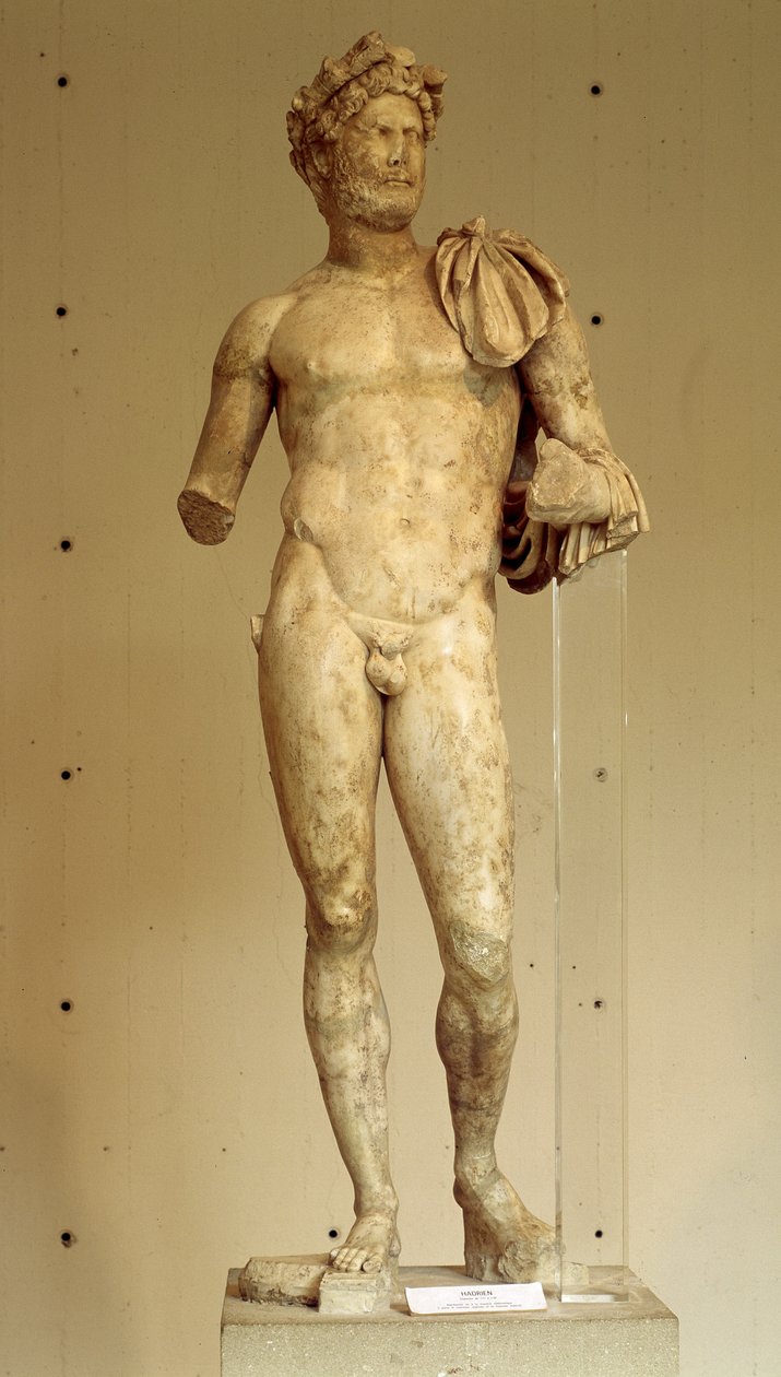 Estatua del Emperador Adriano - Museo Arqueológico de Vaison-la-Romaine, siglo II de Roman