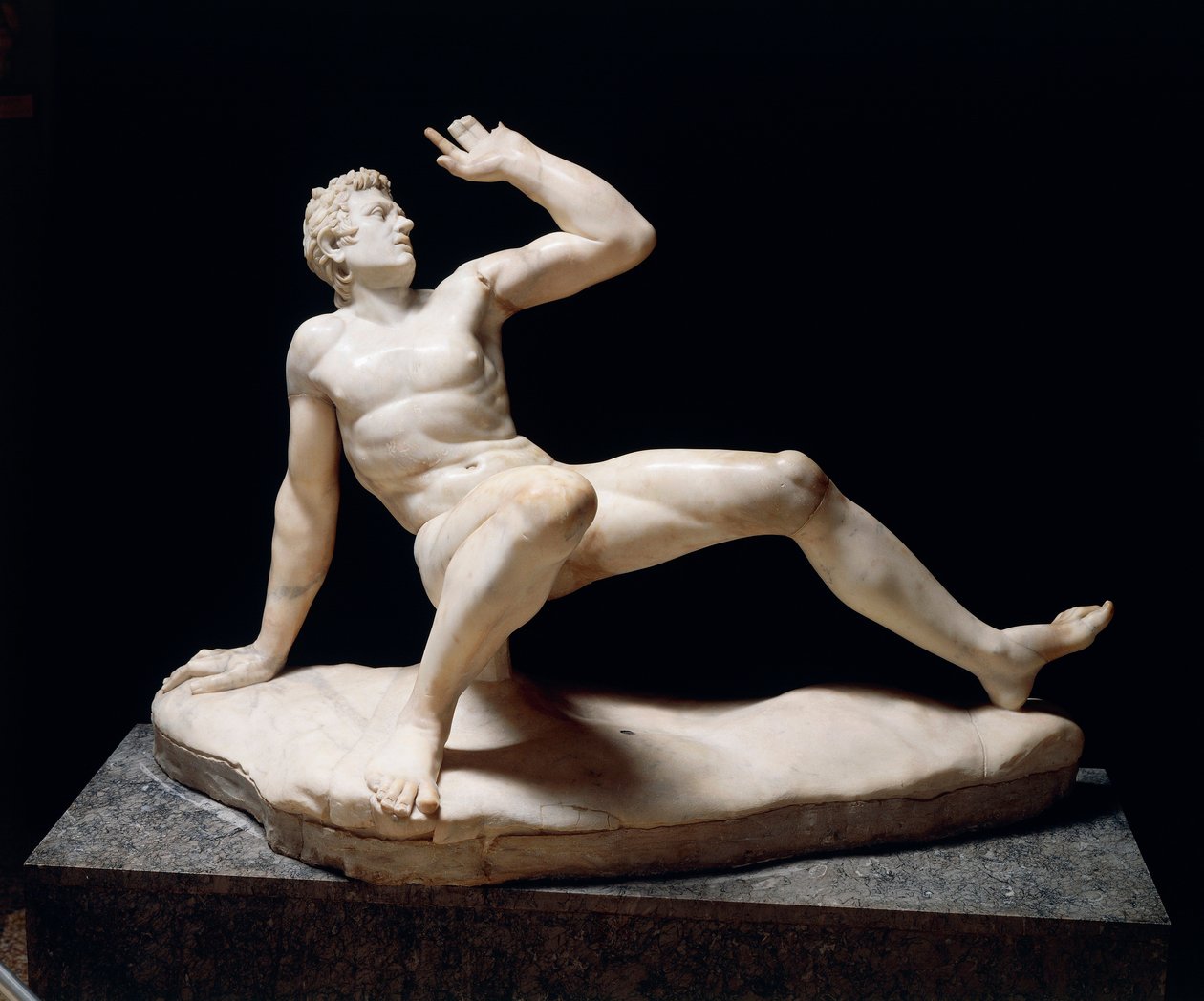 Estatua de un galo caído, copia de un original de la escuela de Pérgamo del siglo III a.C. de Roman