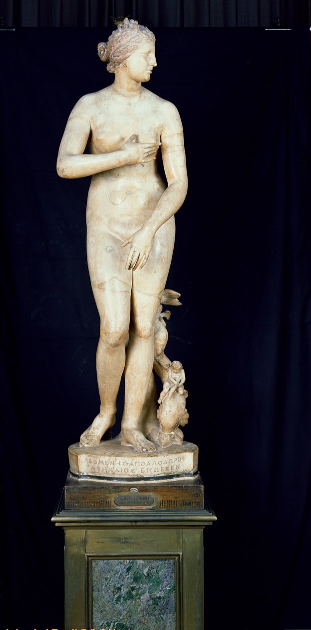 La Venus de Médici, copia del original helenístico de Praxíteles (c.370-330 a.C.) de Roman