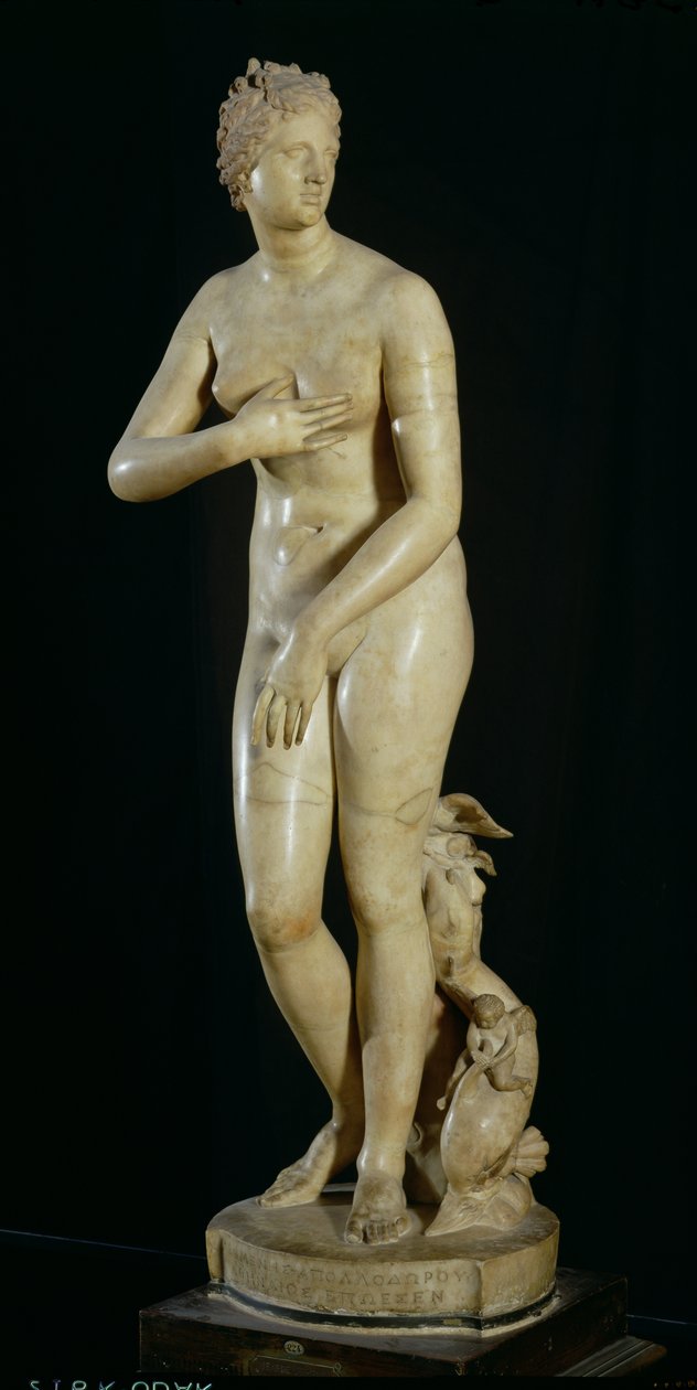 La Venus de los Medici, copia del original helenístico de Praxiteles (c.370-330 a.C.) de Roman