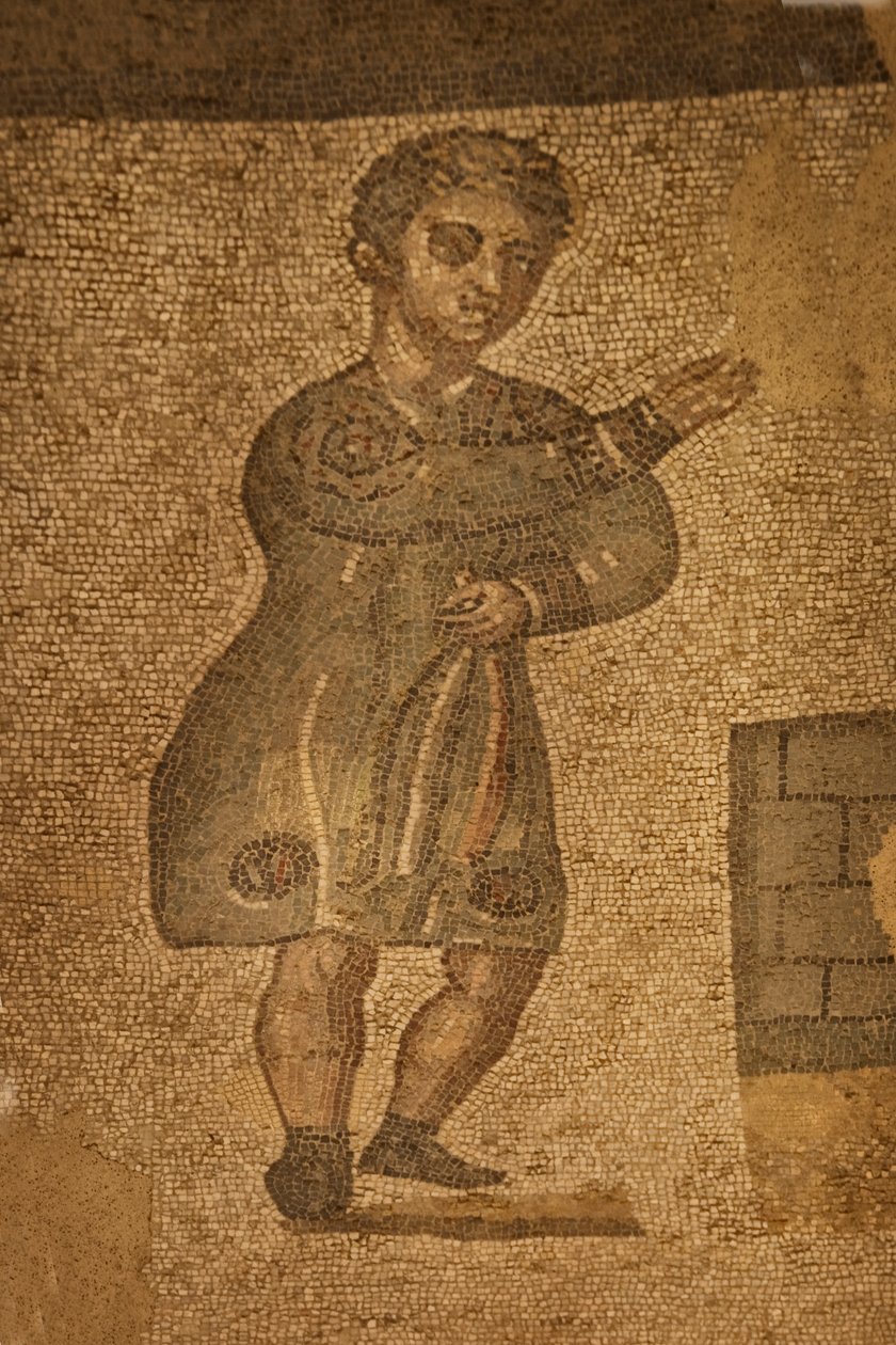 Sala de dos ábsides, mosaico de piso, Villa Romana del Casale, Piazza Armerina, Sicilia, Italia de Roman