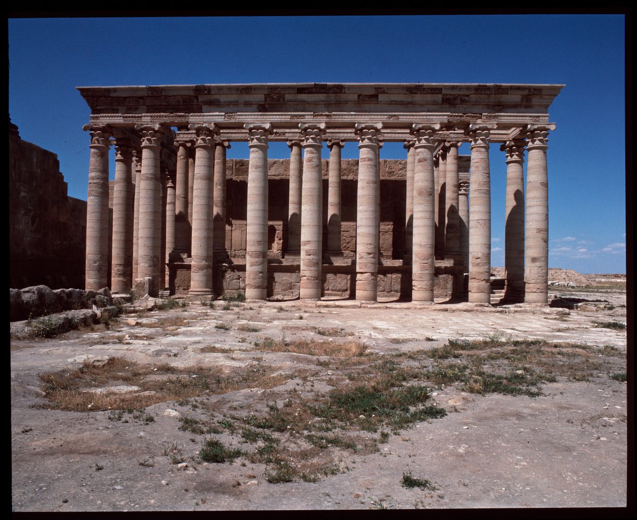 Vista del templo romano de Roman