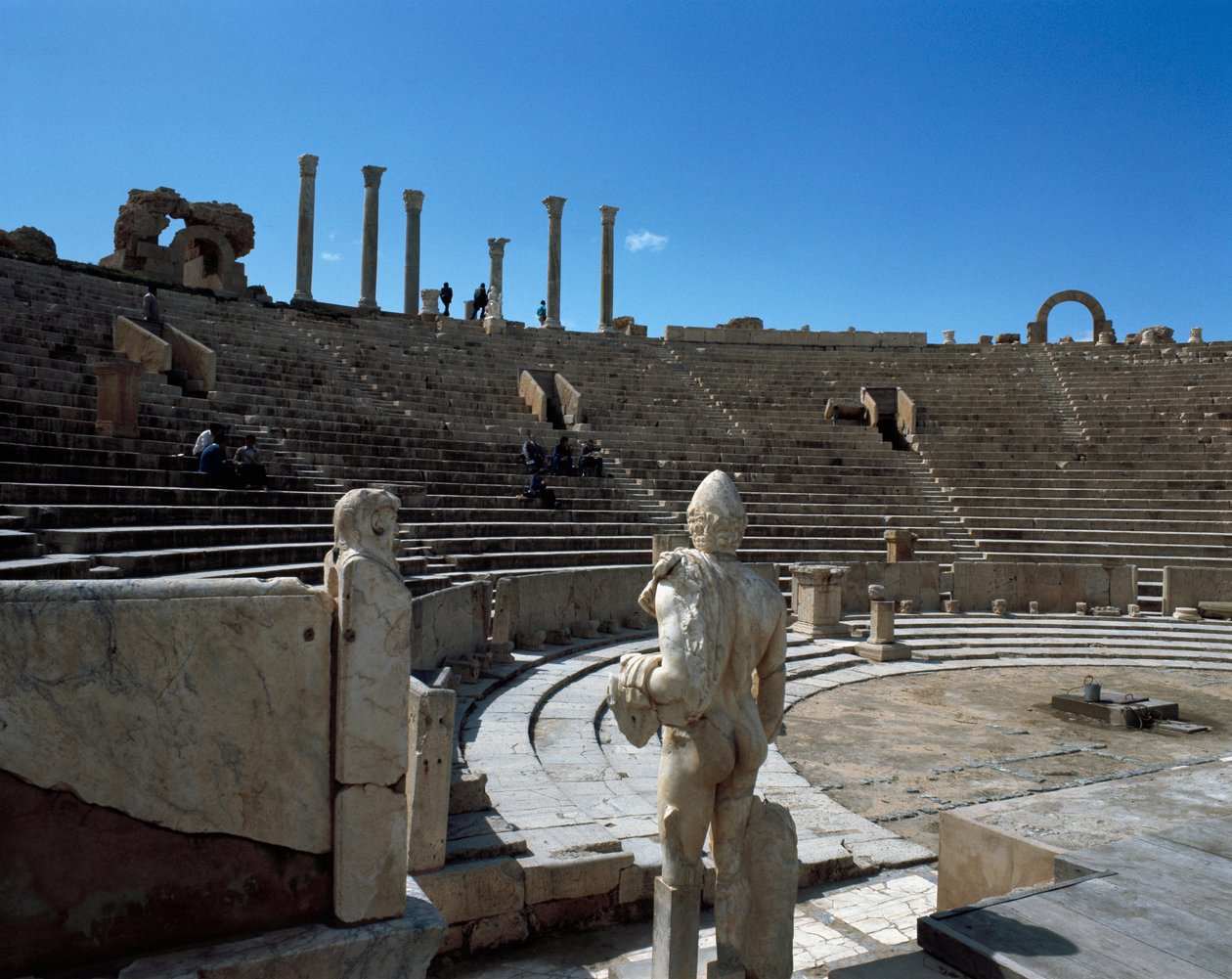 Vista del teatro de Roman