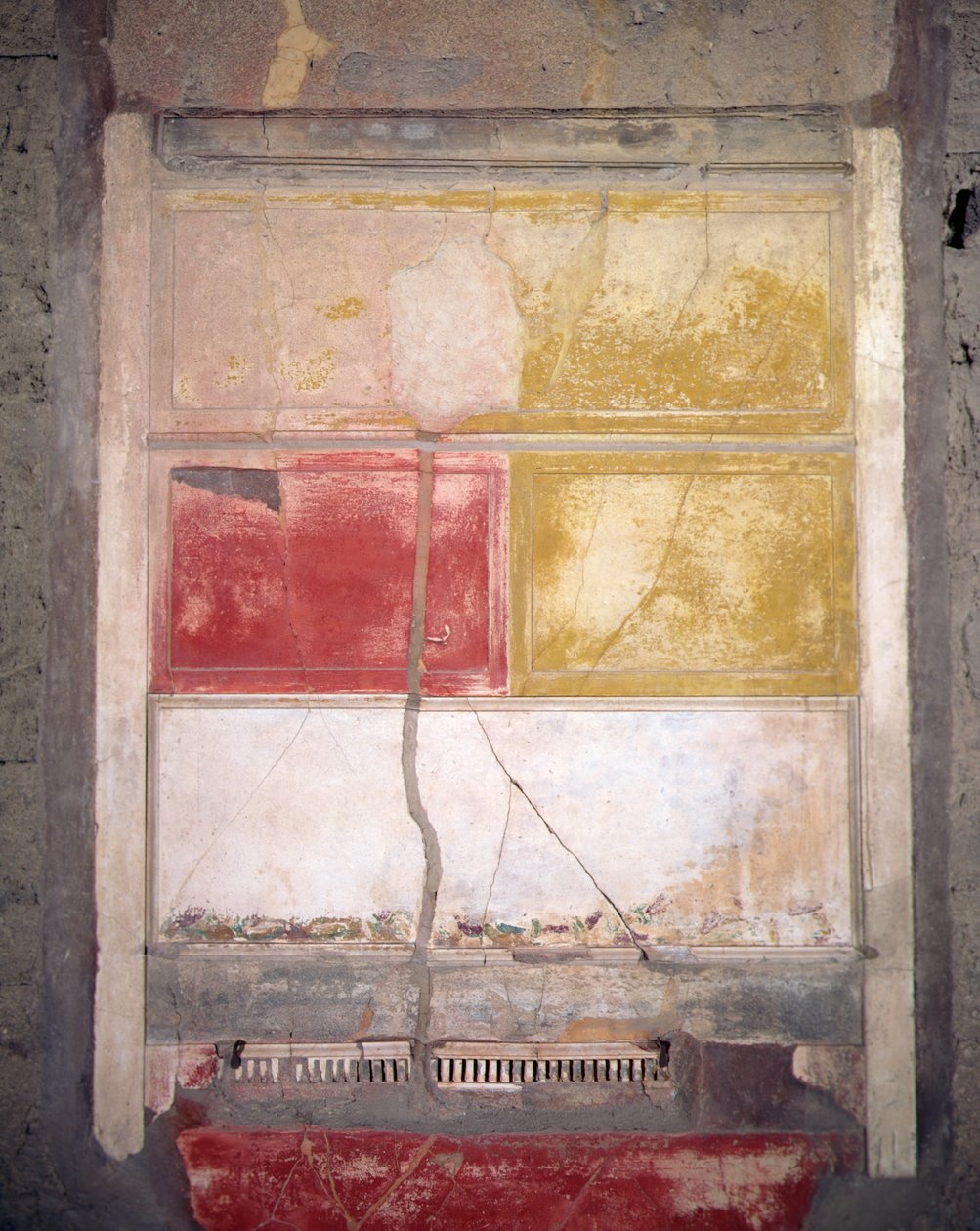 Decoración mural, Pompeya, Italia de Roman