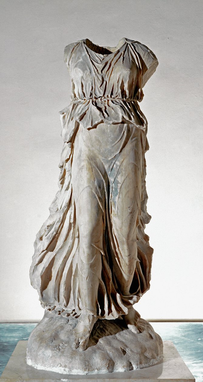 Estatua de mármol blanco de Nike de Roman