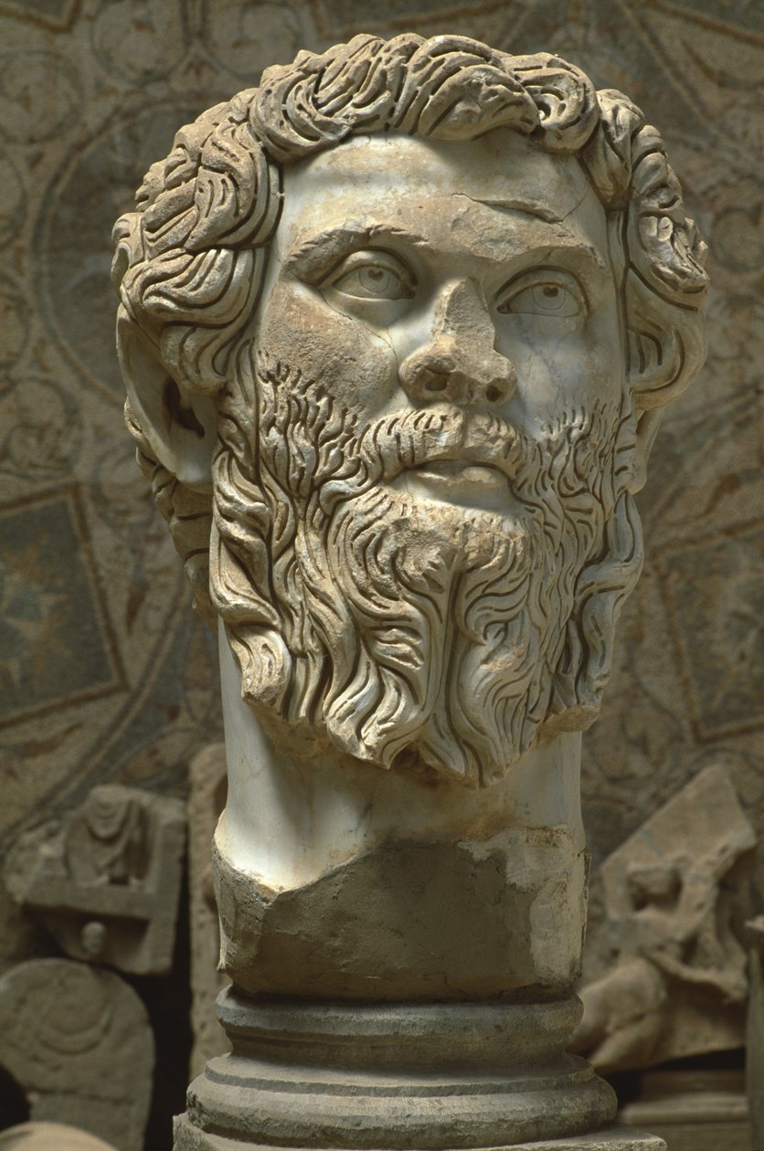 Busto de Septimio Severo (145-211), Alto Período Imperial (27 a.C.-395 d.C.) de Roman Imperial Period