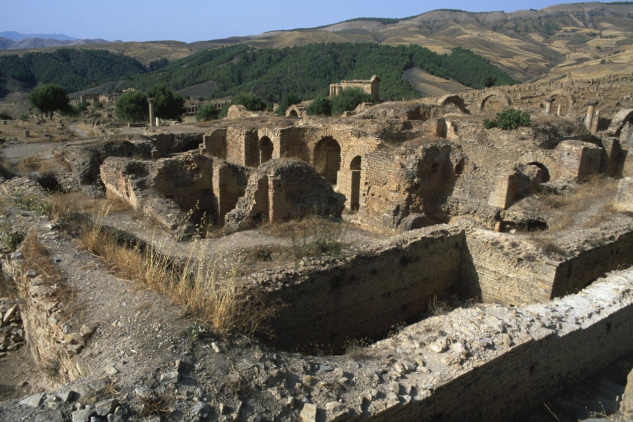 Vista general de los baños, Alto Período Imperial de Roman Imperial Period