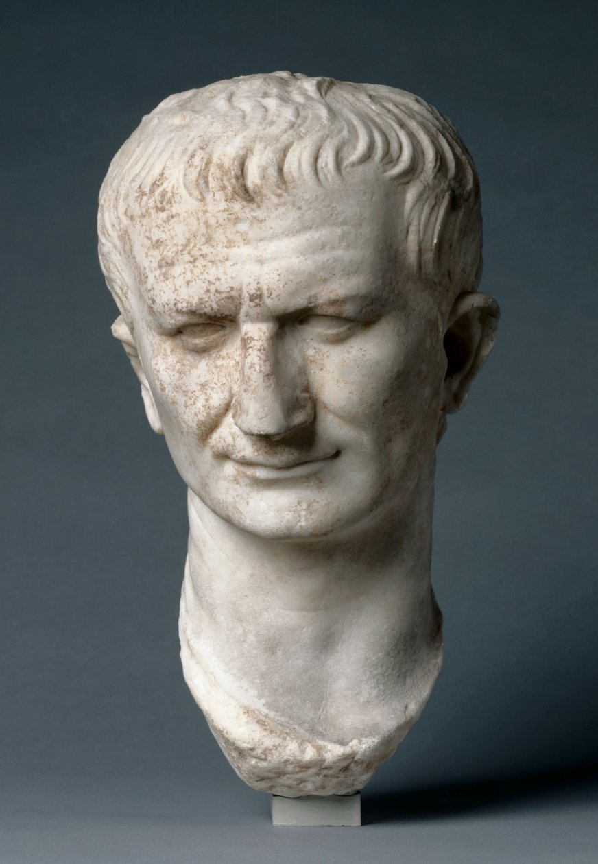 Cabeza de retrato de un estadista, posiblemente Vespasiano de Roman Imperial Period