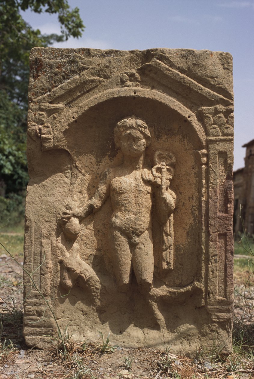 Estela que representa a Mercurio, Alto Período Imperial (27 a.C.-395 d.C.) de Roman Imperial Period