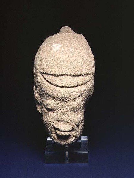 Cabeza con casco, de Aniba, Nubia de Roman Period Egyptian