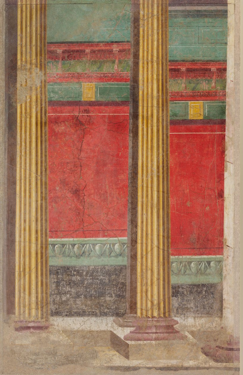 Pintura mural de una villa en Boscoreale de Roman Republican Period