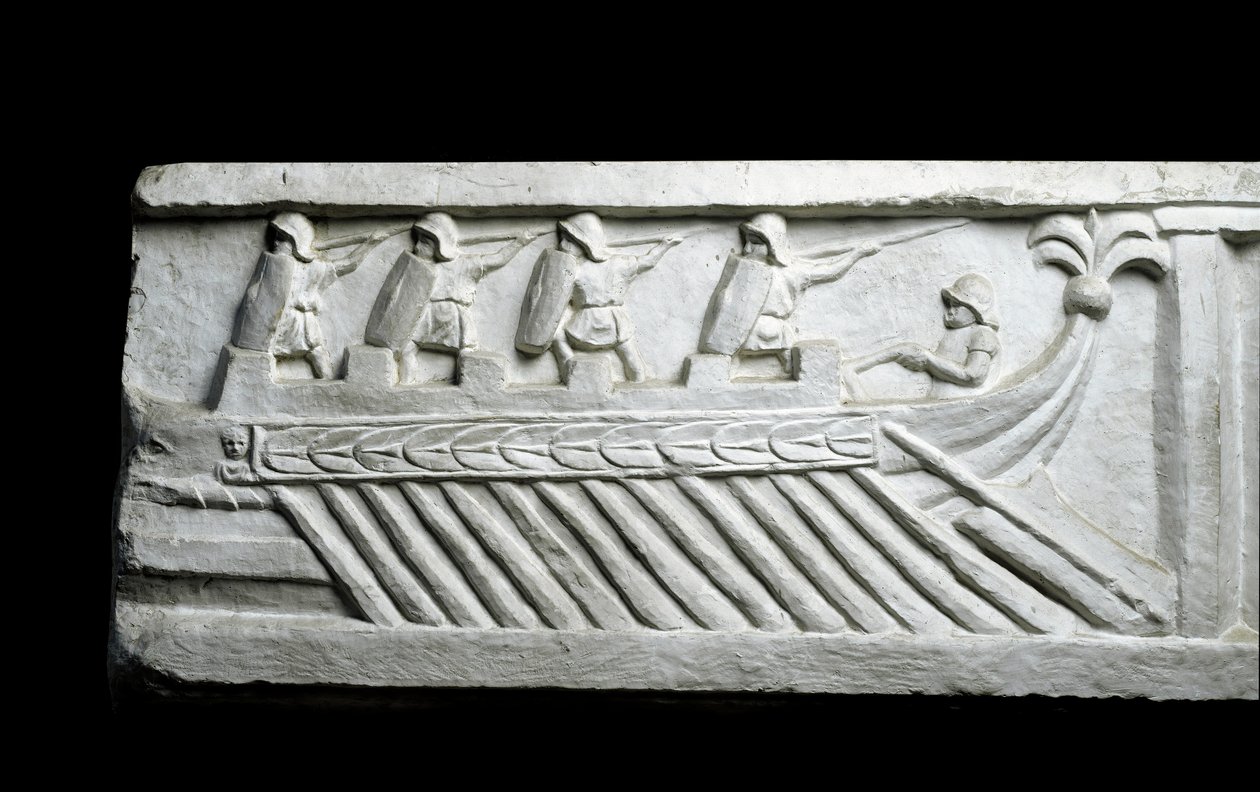 Un buque de guerra de Roman Roman