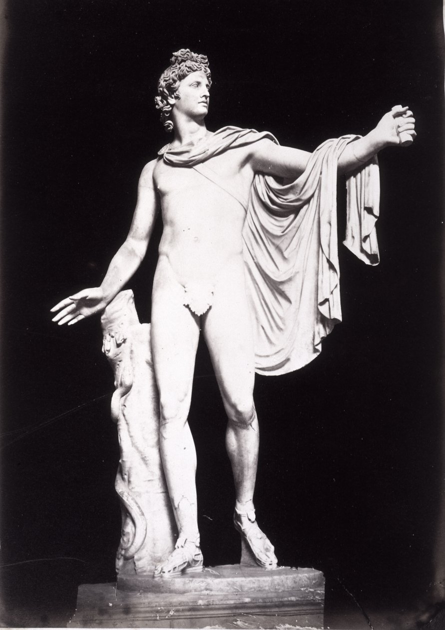 Apolo Belvedere, copia de un original griego del siglo IV a.C., antes de la eliminación de restauraciones previas de Roman Roman